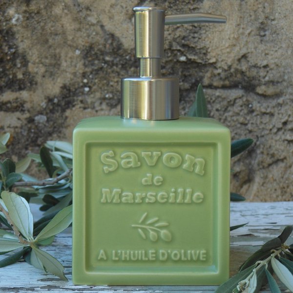 Seifenspender "SAVON DE MARSEILLE" ( Olive )